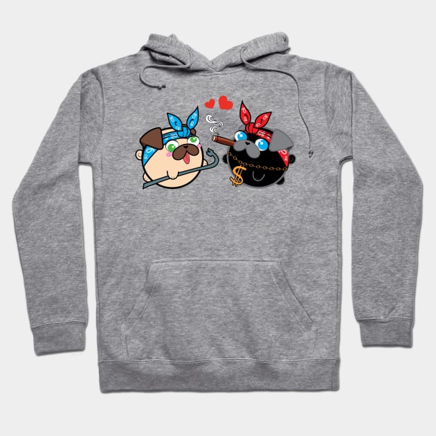 Poopy & Doopy - Pug Life Hoodie by Poopy_And_Doopy